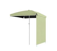 PQPQLI Ombrellone da Esterno Quadrato 160x160cm Telo Parasole Resistente all'Acqua E Protezione UV UPF 50+ per Giardino Terrazzo Spiaggia Senza Base(Green)