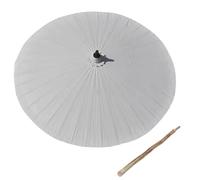 PQPQLI Ombrellone da Giardino 200 Cm, Ombrellone da Spiaggia in bambù, Ombrelli di Carta Oleata in Vari Colori, Applicare L'olio di Tung All'ombrello, Non Sbiadisce Facilmente(White)