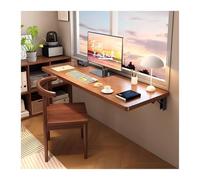 PQPQLI Tavolo Pieghevole Da Parete, Scrivania Per Computer Sospesa Salvaspazio, Multifunzionale Per Sala Da Pranzo, Cucina E Lavanderia, Design Moderno(Brown,120 * 40cm/47.2 * 15.7in)