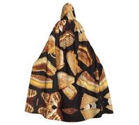 PQruop Mantello con cappuccio per adulti, con stampa di panini al formaggio, mantello decorativo per feste, cosplay e festival