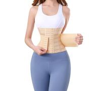 PQWEUU Bustini per Donna, Fascia Addominale Dimagrante con Regolabile, Pancera Dimagrante e Snellente Cintura Pancia, Corsetto Modellante Post Operatorio e Post Parto Uomo Donna (Beige, L)
