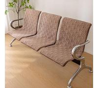 PQXQZ Cuscini Della Sedia Della Sala D'attesa 3 Pezzi Cavalcata per Sedia Lavabile Cuscino per Sedili da Banco per Ufficio Rimovibile Copertura Della(Brown,55x95cm/21.6x37.4in)