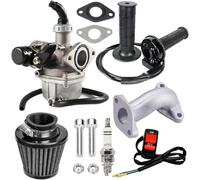PQYSMVVG PZ19 Carburetor Kit for for 50cc 70cc 80cc 90cc 110cc 125cc ATV Dirt Pit Bike, Ideal for TaoTao CRF, Chinese 4 Stroke, ATV Go Kart Pit Dirt Bike (Non-Bracket)(Non-Bracket)