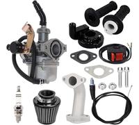PQYSMVVG PZ19 Carburetor Kit for for 50cc 70cc 80cc 90cc 110cc 125cc ATV Dirt Pit Bike, Ideal for TaoTao CRF, Chinese 4 Stroke, ATV Go Kart Pit Dirt Bike (Non-Bracket)(Bracket)