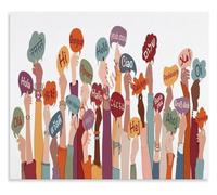 PQYSMVVG Welcome Posters in Multiple Languages Around the World Classroom Cultural Diversity Educational Art(Framed,12x18inch(30x45cm))