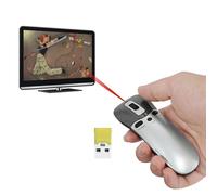 PR-05 2.4G Wireless 6D Giroscopio Fly Air Mouse Penna puntatore laser Presenter