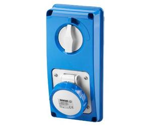 PR.BL IP67 S.F.2P+T 16A 230V 6H SBF (GEWISS cod. GW66304N)