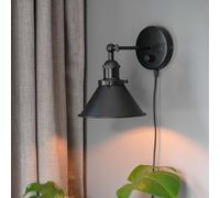 PR Home Anton Applique con spina, larghezza 17 cm, nero PR Home