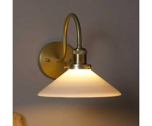 PR Home applique August, color oro/opale, altezza 25 cm, E27 PR Home