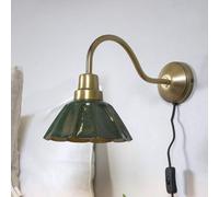 PR Home Applique Ester, verde, sporgenza 34 cm, metallo PR Home