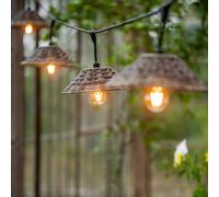PR Home catena di luci per esterni LIS, look rattan, a 5 luci PR Home