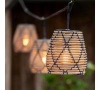 PR Home catena di luci per esterni Lollo, look rattan, a 5 luci 1216503-8018