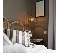 PR Home Lampada a sospensione Cebu, Ø 17 cm, Lampakanay, marrone naturale PR Home