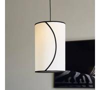 PR Home Lampada a sospensione Ava, Ø 25 cm, cotone biologico, color crema PR Home