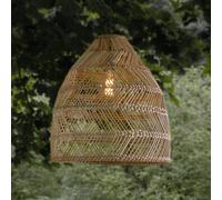 PR Home Lampada a sospensione da esterno Maja, rattan, Ø 53 cm, spina, IP44 PR Home