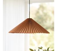 PR Home Lampada a sospensione Dora, Ø 60 cm, carta, marrone PR Home