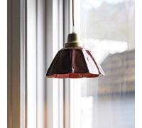 PR Home Lampada a sospensione Ester, terracotta, Ø 17 cm, base in ferro PR Home