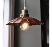 PR Home Lampada a sospensione Ester, terracotta, Ø 24 cm, base in ferro PR Home