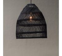 PR Home Lampada a sospensione Maja, rattan, nero, Ø 45 cm PR Home