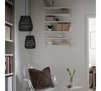 PR Home Lampada a sospensione Saigon, effetto rattan, nero, Ø 28 cm PR Home