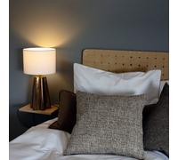 PR Home Lampada da tavolo Aira, altezza 50 cm, color ottone/bianco PR Home