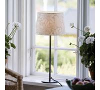 PR Home Lampada da tavolo BASE ACANTHUS, bianco/argento, 58 cm PR Home