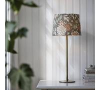 PR Home Lampada da tavolo BASE DAHLIA, verde, altezza 58 cm, tessuto PR Home