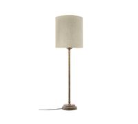 PR Home lampada da tavolo Kent beige/ottone paralume Celyn cilindro PR Home