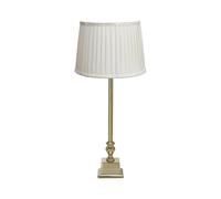PR Home Lampada da tavolo Linné Sofia Plissé 51 cm lino bianco/oro PR Home