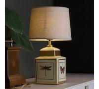 PR Home Lampada da tavolo Lucca, sabbia, altezza 45 cm, ceramica PR Home