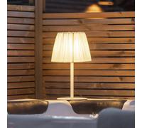 PR Home lampada da tavolo per esterni Agnar, bianco/beige, 57 cm 12150-30-993
