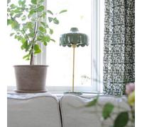 PR Home Lampada da tavolo Wells, verde/dorato, altezza 50 cm PR Home