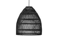 PR Home Maja a sospensione rattan nero, Ø 36,5 cm PR Home