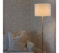 PR Home Piantana Amy, beige/oro, altezza 150 cm, tessuto, E27 PR Home