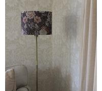 PR Home Piantana Amy, Dahlia marrone/oro, altezza 150 cm, tessuto, E27 PR Home