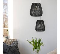 PR Home Saigon lampada a sospensione da esterno nero Ø18cm cavo 2,5m PR Home