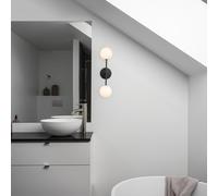 PR Home Sigma D applique LED 2 luci nero/opale PR Home