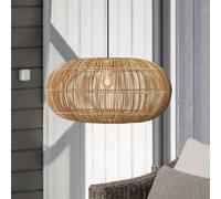 PR Home Zuri lampada a sospensione da esterno, Ø 51 cm, rattan, spina PR Home