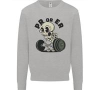 Pr O Er Palestra Bodybuilding Formazione Bambini Felpa Maglione