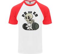 Pr O Er Palestra Bodybuilding Formazione DA UOMO S/S Baseball T-Shirt