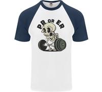 Pr O Er Palestra Bodybuilding Formazione DA UOMO S/S Baseball T-Shirt