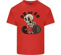 Pr O Er Palestra Bodybuilding Formazione T-Shirt Ragazzi Ragazze