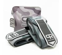PR Personal Record Gomiti per sollevamento pesi, struttura resistente, 25% più elasticità, cuciture rinforzate, chiusura extra larga, facile da regolare (Snow Camo)