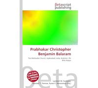 Prabhakar Christopher Benjamin Balaram: The Methodist Church, Hyderabad, India, Brahmin, Phi Beta Kappa