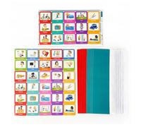 Prac - Schede di pianificazione settimanale per bambini, 60 schede di comunicazione comportamentale, strumento educativo scolastico per bambini, gestione quotidiana della routine e apprendimento delle