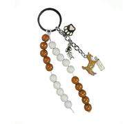 Pracht Creatives Hobby 5936-12115 Catena di calcoli con portachiavi da disegnare da soli, gatto, set artigianale con 20 perline da calcolo, per l'inizio della scuola