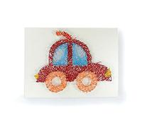 Pracht Creatives Hobby 6029-15031 Quadro a corda circa 15 x 20 cm, piccolo quadro a corda, set completo di filo, chiodi in metallo, utensile, sagoma e piastra in legno