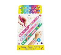 Pracht Creatives Hobby 6048-20021 Braccialetti dipinti con diamanti, 3 pezzi, kit per creare un braccialetto personalizzato con pietre scintillanti, per bambini dai 5 anni in su