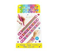 Pracht Creatives Hobby 6048-20031 Dipinti con Diamanti, 3 Pezzi, Kit per Creare Un Braccialetto Personalizzato con Pietre Scintillanti, per Bambini dai 5 Anni in su, Plastic, Multicolour, One Size