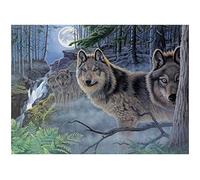 Pracht Creatives Hobby- Animale Royal & Langnickel-Pittura con i Numeri Lupi, Inclusi Colori e pennelli, per Adulti e Bambini dagli 8 Anni in su, Multicolore, Medio, 4670-40261